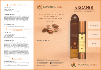 Broschüre bio Arganöl kaltgepresst ungeröstet Kosmetik Körperöl Grosshandel Lieferant Hersteller